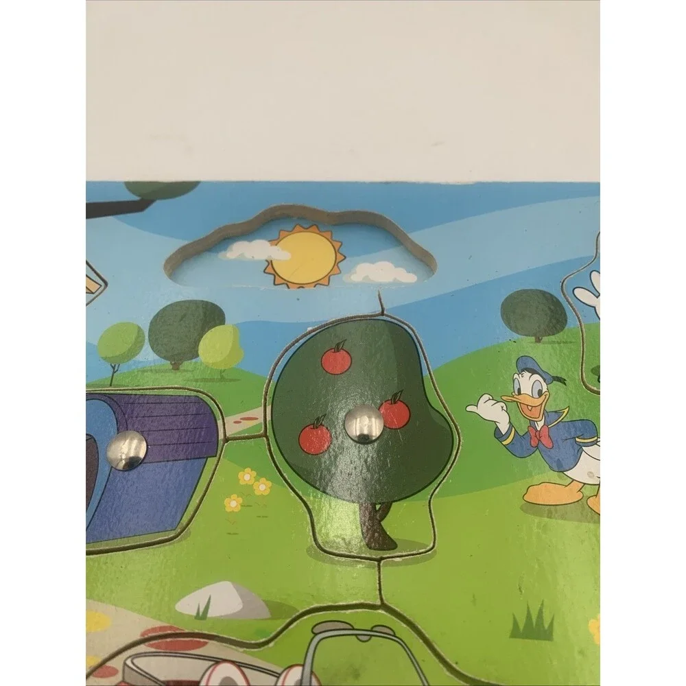 melissa and doug puzzles lot of 3 each broad is missing 1 piece